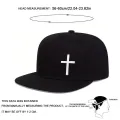 Unisex Cross Embroidery Hip-hop Hats Spring Autumn Outdoor Adjustable Casual Baseball Caps Sunscreen Hat. 