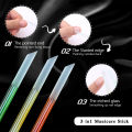 1Pcs Glass Cuticle Pusher Nail Manicure Stick Professional Precision Filing CuticleRemover PedicureForManicure Nails Accessories. 