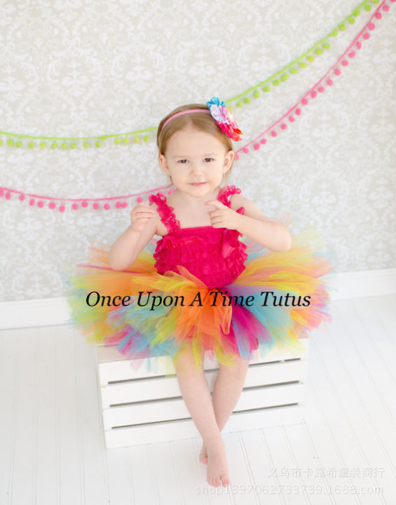 Girl's%20Rainbow%20Color%20Tutus%20Skirts%20Baby%20Handmade%20Multicolor%20Tulle%20Ballet%20Dance%20Tutus%20with%20Flower%20Headband%20Kids%20Party%20Pettiskirts%20-%20Image%203