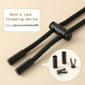 2M Strong Elastic Band Sweatpants Waist Drawstring Strap With Threading Device ,Cord Lock Stopper DIY Sewing Band Accessories. 