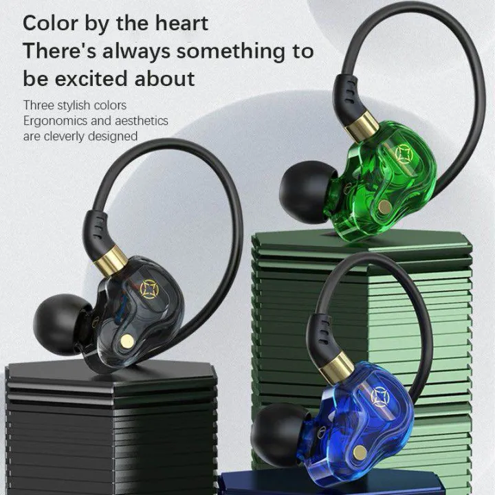 MKB M808 Gaming Ear Dual driver Extra Bass Earphones