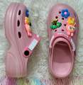 New Premium EVA Thick-Sole Comfort Lightweight Soft Cushion Slip-On Shoes Clogs Sandals with Cute Decorative Charms. 