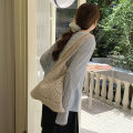 Simple Crochet Tote Bags Fashion Hollow Knitted Women's Bags Casual Female Shoulder Bags Ladies Shopping Top-Handle Bags Handbag.