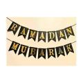 Ramadan Mubarak Party Decoration Islamic Hanging Card Banner. 