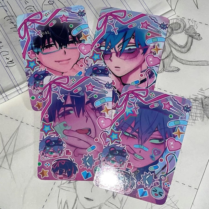 Alien%20Stage%20Anime%203inch%20Till%20Ivan%20Small%20Card%20Photo%20Cards%20for%20Girls%20Friends%20Gift%20DIY%20Postcard%20Bookmark%20Anime%20Accessories%204pcs/Set%20-%20Image%203