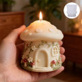 Fantasy mushroom candle mold, reusable DIY candle/resin handmade mold, fantasy home Christmas decoration,. 