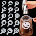 Latte Art Template, Coffee Decorating Tool, Beginner Barista Homemade Coffee Tool. 