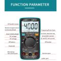 ZOYI ZT100 4000 Counts Digital Multimeter Esr Meter Testers Automotive Electrical Dmm Transistor Peak Tester Capacitance Meter. 
