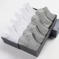 1/5/10Pairs/Lot Low Cut Men Socks Solid Color Black White Gray Breathable Cotton Sports Socks Male Short Socks Women Men. 