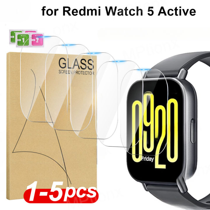 Tempered Glass for Xiaomi Redmi Watch 5 Active Smart Watch Screen Protector Anti-Scratch for Mi Redmi Watch 5 4 Prottiecve Film
