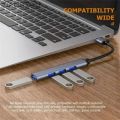 Mobile Phone Computer Type C One Drag Four Expanders High Speed Transmission USB Dock Multi Function Wire Divider. 