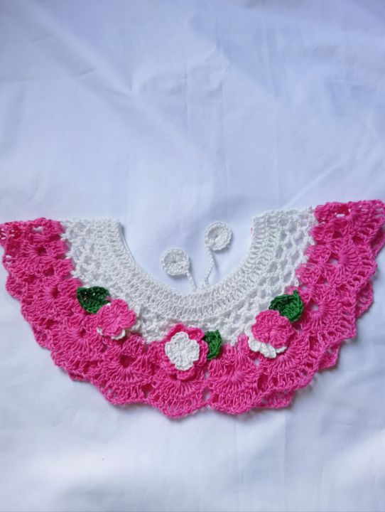 1%20piece%20Kushikatar%20gola%20kushikatar%20baby%20neck%20for%20any%20size%20made%20by%20Noytar%20best%20for%20summer%20baby%20girls%20Handmade%20Fashionable%20cute%20Crochet%20Baby%20Neck%20Design%20dress%20for%20girls%201%20peices%20white%20and%20Green%20Colour%20Kushikatar%20jamar%20gola%20crochet%20babykushikatar%20jamar%20gola%20-%20Image%207