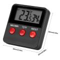 Digital Temperature And Humidity Meter LCD Display Outdoor Incubator Thermohygrometer With probe For  Pet Hatching Eggs Sensor. 