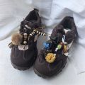Detachable Shoe Charms Flower Pine Cone Pom Pom Tassel Wood Bead Kangaroo Decorations shoe lace charms for sneakers. 