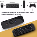 Wireless Air Voice Mouse 2 in 1 2.4G Bluetooth Mini Keyboard Rechargeable Remote Control IR Learning for Smart TV Android TV Box. 