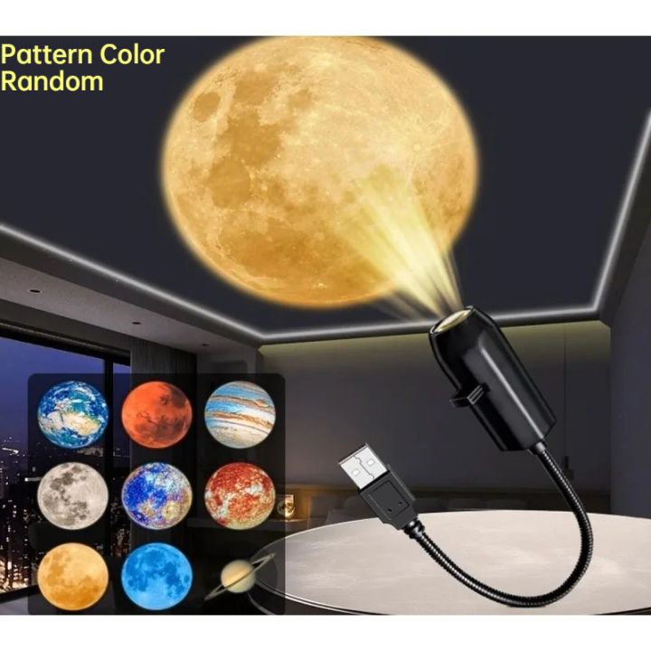 2026Hot Seleing Starry Sky Lamp  Projector USB Ceiling Moon Earth Projection Atmosphere Light Night Light Romantic Bedroom