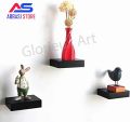 SMALL FLOATING SHELVES :Set of 3 Small Floating Wall Shelves each shelves. 