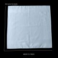 Thin Feel Cotton 40cm Pure White Handkerchief. Business Suit Napkin Restaurant Handkerchief 6PCS.