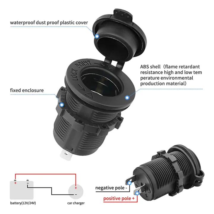 Cigarette%20Lighter%20Socket%20Car%20Marine%20Motorcycle%20ATV%20RV%20Lighter%20Socket%20Power%20Outlet%20Socket%20Receptacle%2012V%20Waterproof%20Plug%20-%20Image%203