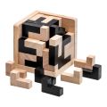 3D Cube Puzzle Luban Interlocking Creative Educational Wooden Toy Brain IQ Mind Early Learning Game  For Children Letter 54. 