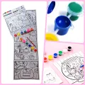 Water color set kids jigsaw water coloring book Water coloring book Water coloring pictures mixed child developmental art coloring. 