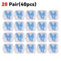 25/1Pair Ear Plugs Sleeping Noise Cancelling Reusable Silicone Sound Block Earplugs Summer Waterproof Swimming Ear Plug With Box. 