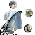 1Pc 90*114cm Bamboo Cotton Baby Stroller Cover, Carseat Canopy Cover, Universal Carrying Basket Cover for Boys and Girls. 