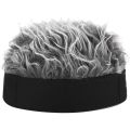 Wig Hats for Men Knitted Spiked Hairs Hip Hop Hat Novelty Hair Visor Cap Adjustable Unisex Cycling Bicycle Cap Fake Hair Wig. 