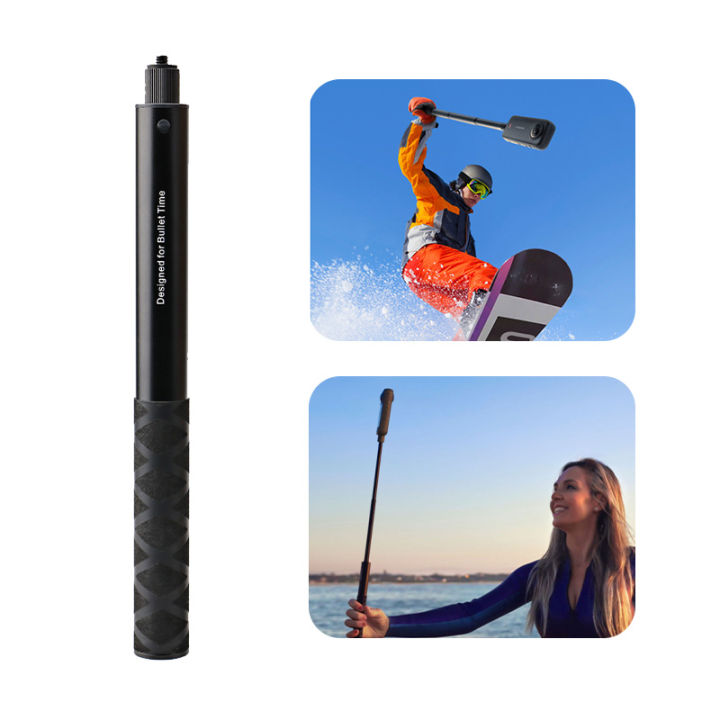 1.2m Ultra-Long Carbon Fiber Invisible Selfie Stick For Insta360 X3/X2/for Action 3/ Camera Invisible Selfie Stick
