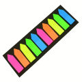 200 Tabs/Sheet Fluorescent Index Stickers, Transparent Bookmark Notes Tabs, Writable Page Marking Flags. 