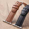 Leather Watch Band for apple watch strap 49mm 44mm 45mm 42mm 38mm 40mm 41mm Woman Man bracelet iWatch series 8 7 6 5 4 3 Se Band. 
