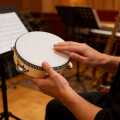 6inch Hand Held Drum Tambourine Drum Metal Jingles Percussion Musical Instrument For KTV Party Games. 