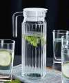 Water Jug 1100ml Clear Glass Water Pitcher. 