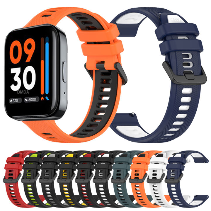 22mm 20mm Silicone Strap For Realme Watch S Pro Band For Realme