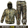 Ghillie Suit Men Women Kids 3D Leafy Bionic  Hunting Clothing CS Shooting Suit  Combat Clothes Set. 