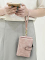Women's short frosted wallet Korean version student small fresh cute Tri-fold  multi cardslot zero wallet multifunctional wallet. 