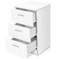 Side Table with 3 Drawer for Large Storage Chester Drawers Space-saving customize. 