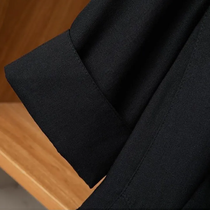 Black%20Solid%20Casual%20Turn-Down%20Collar%20Single%20Button%20Short%20Sleeve%20Women's%20Jacket%20Suit%20Blazer%20Short%20Coat%20Woman%20Clothing%20Fashion%202024%20-%20Image%206