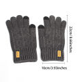 Fashion Winter Knitted Gloves for Men/Women Thick Warm Big Gloves for Adults Touch Screen winter glove. 