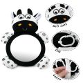 Baby Mirror Toys Multi-Function High Contrast Black and White Baby Toy Infant Soft Mirror Tummy Time Easy to Install Infant Toys. 