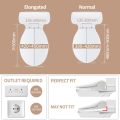 German Imported R FLORY FDB608 Electronic Smart Bidet Seat Bidet Attachment Easy Install Heated Seat Warm Dry Water Power Save Self Cleaning Separate Nozzle (Normal-EU,UK). 