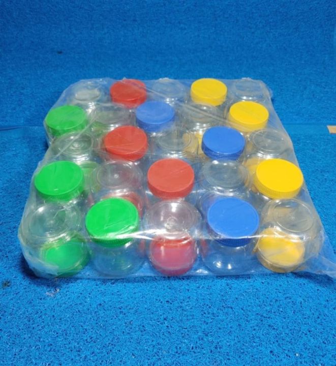 24Pis%20Plastic%20Jar%20150ml%20Multicolour%20-%20Image%203