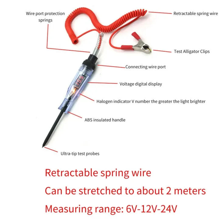 6V%2012V%2024V%20Auto%20Truck%20Voltage%20Circuit%20Tester%20DC%20Digital%20Display%20Long%20Probe%20Pen%20Light%20Bulb%20Automobile%20Diagnostic%20Tool%20Auto%20Repair%20-%20Image%204