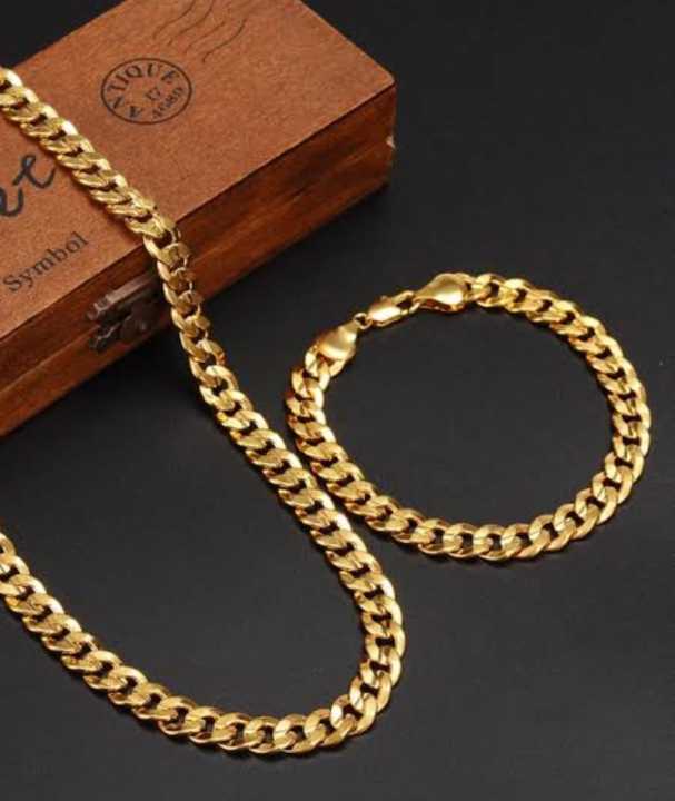 Pure Silver Stainless Steel Neck  Chain+Braclate  For Men/Boys+braclet For Boys/Men Top Fashion High Quality Handmade Heavy Link Neck CHAIN +Braclet For Men