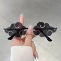 KAMMPT Cloud Shaped Sunglasses 2024 New in Rimless Irregular Funny Sun Glasses Women Trendy Stylish Brand Designer Rave Shades.