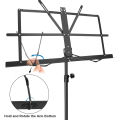 Notation Stand Lyrics Stand Adjustable Music Stand with Carrying Bag Suitable for Books, Notes, Violin Lyrics Instrumental Performance Desktop Book Stand. 
