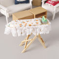 1:12 Dollhouse Miniature Wooden Ironing Board Mini Flat Iron Furniture Model Sewing Life Scene Decor Toy Micro Scene Props.