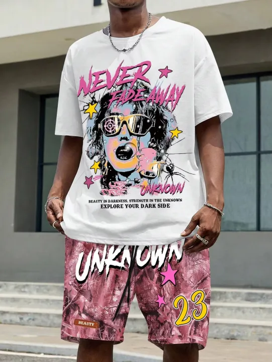 Men's%20round%20neck%20casual%20summer%20T-shirt,%20printed%20with%20cartoon%20characters%20and%20letter%20patterns,%20lightweight%20and%20breathable%20short%20sl%20-%20Image%204