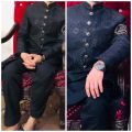 Sherwani For Groom Bridal Sherwani for Dulha Embroidered Wedding Dress Black. 