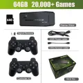 M8 Game Console Built-in 20000 + Games 64GB Two-person Wireless Controller 2.4G Stick 4K HD PS1 GBA Video Retro game Children's. 